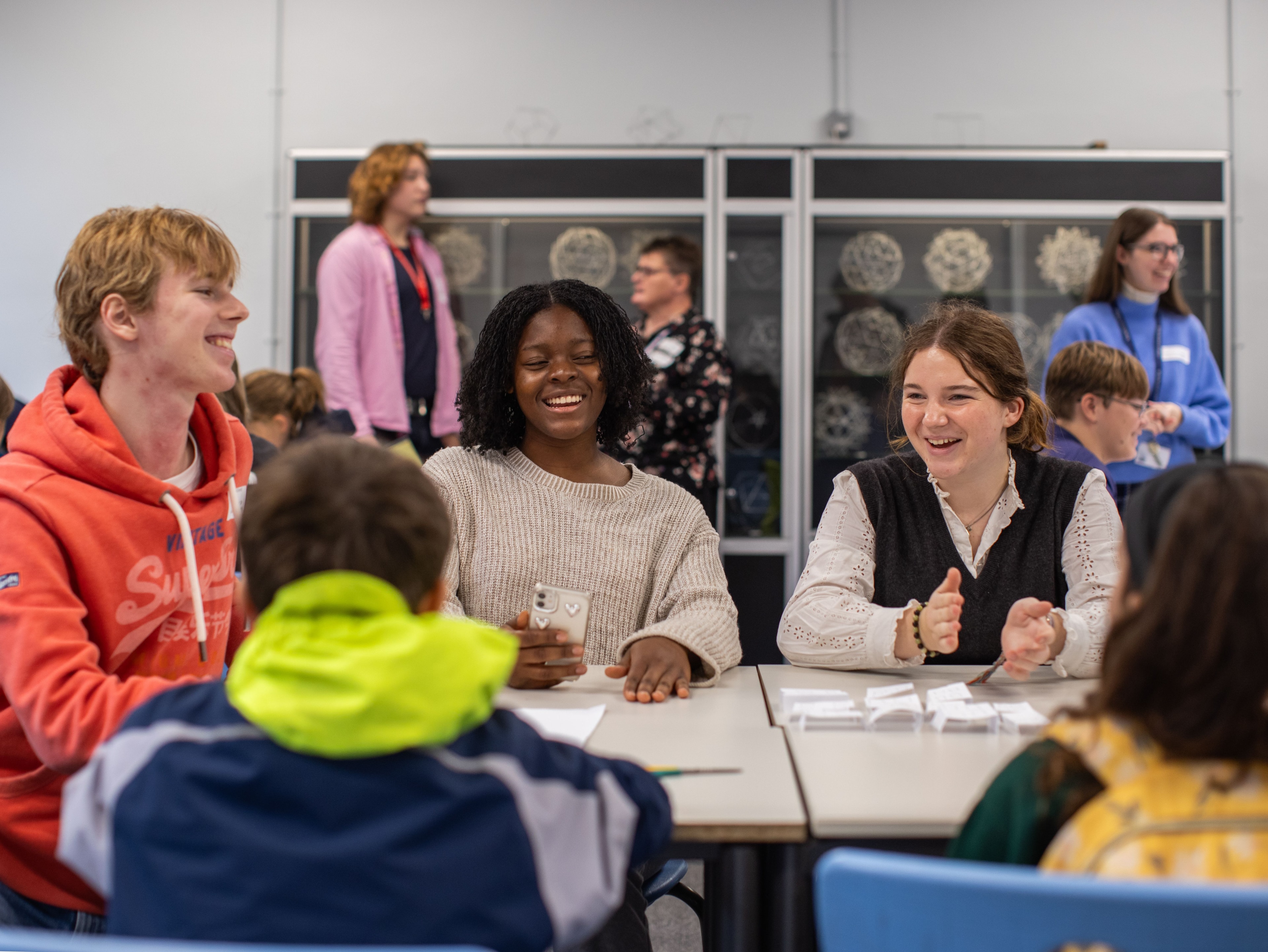 Students enjoying a workshop